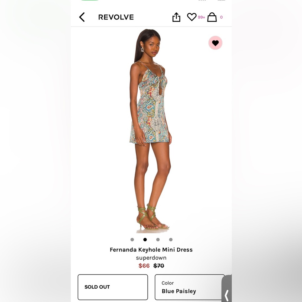 Revolve Superdown Fernanda Keyhole Mini dress